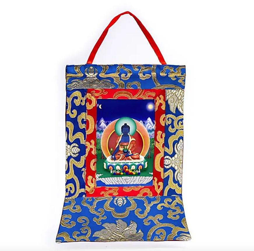 Thangka, Druck von Buddha der Heilung - Tibetwelt