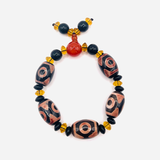 Dzi 3 Eyes Wealth Armband – Pink