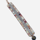 Wickelarmband aus Jaspis und Kristallen