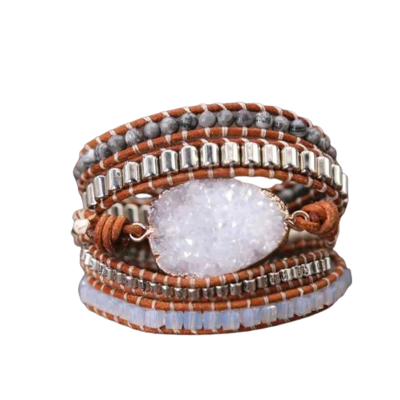 Armband Wrap Quarz Kristall - Tibetwelt