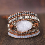 Bracelet Wrap Quartz Cristal - Univers Tibet