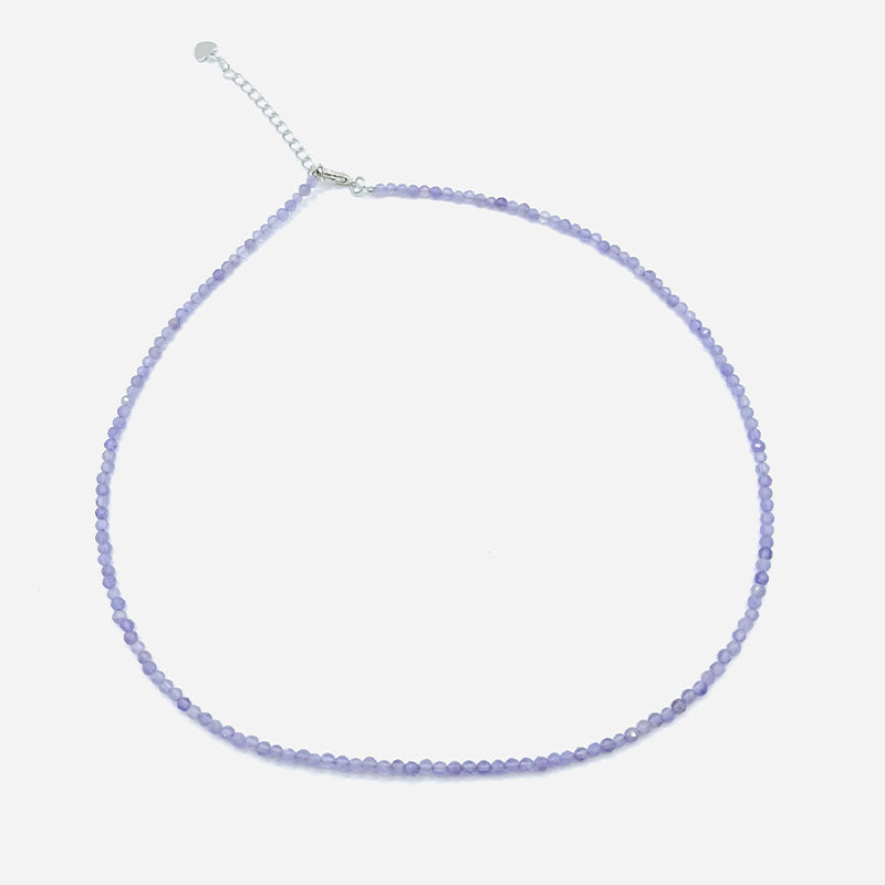 Amulett „Heilige Ruhe“ – Facettierte, natürliche Amethyst – Tibetwelt