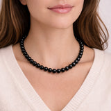 collier boule onyx 8mm - univers tibet