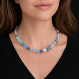 collier boules fluorine_multicolore - univers tibet