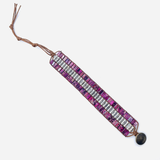 Wickelarmband aus Jaspis und Kristallen