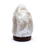 lampe de sel de l'himalaya blanche - Led - univers tibet