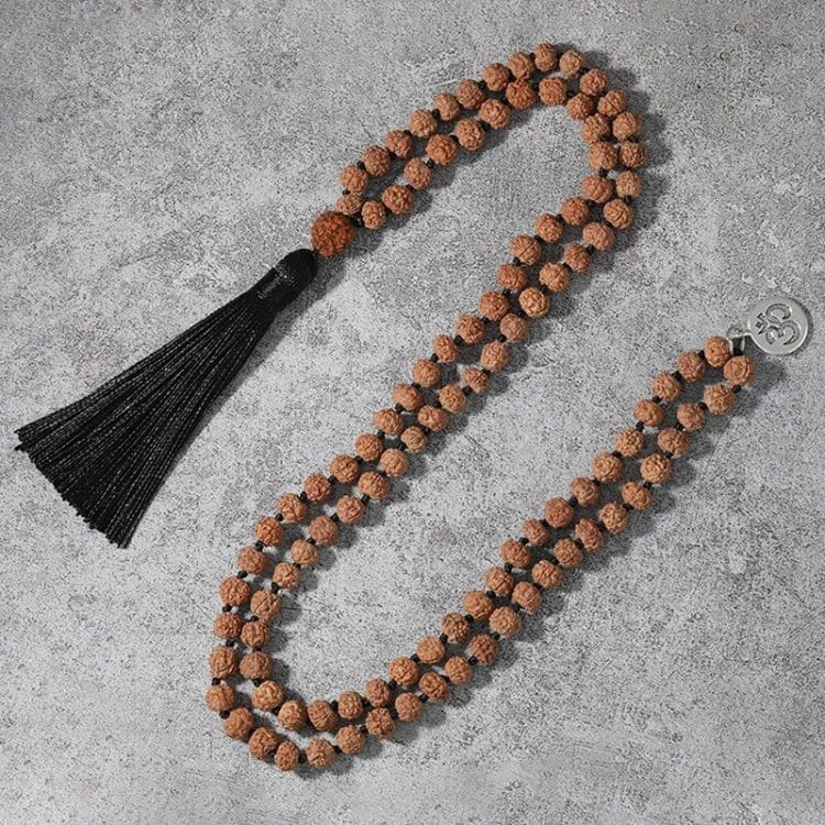 tibetanisches Mala aus Rudraksha-Perlen - Tibetwelt