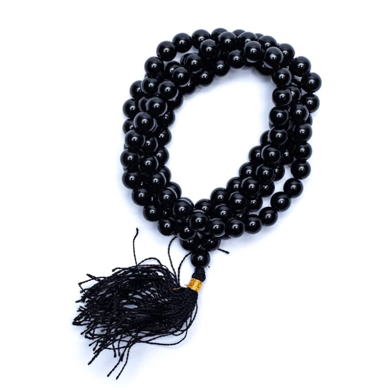 tibetanischer Mala mit 108 Onyx-Perlen