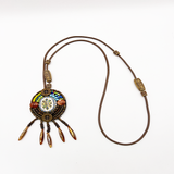 Nepalesischer mehrfarbiger Anhänger der Heiligen Blume 