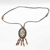 Nepalesischer emaillierter Mandala-Medaillon-Anhänger