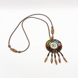 Nepalesischer mehrfarbiger Anhänger der Heiligen Blume 