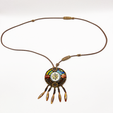 Nepalesischer mehrfarbiger Anhänger der Heiligen Blume 