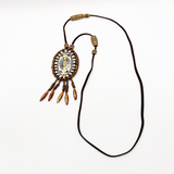 Nepalesischer emaillierter Mandala-Medaillon-Anhänger