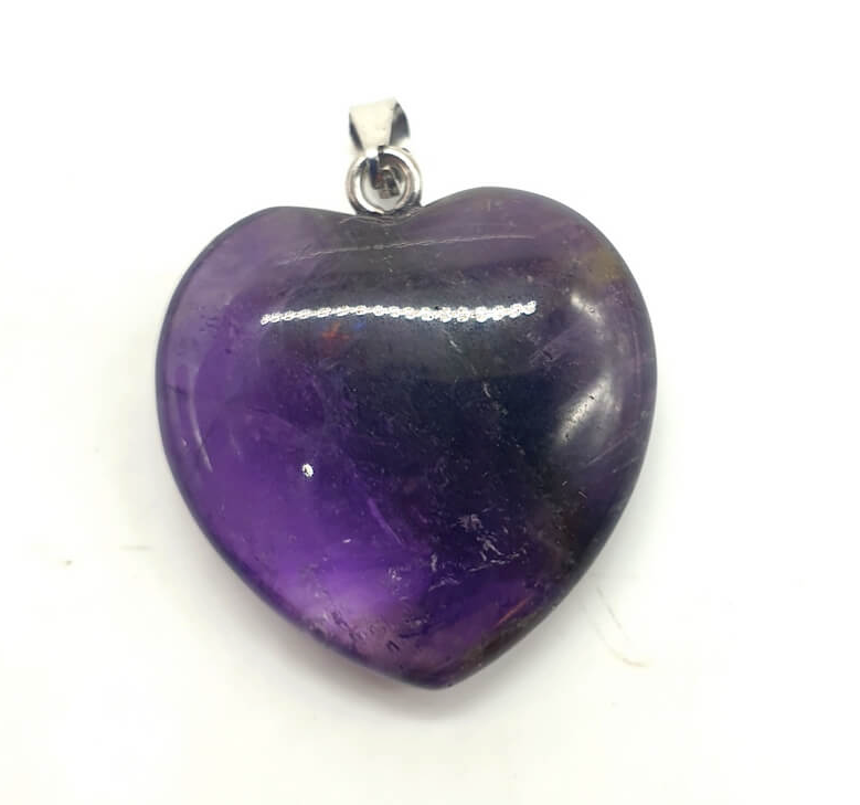 Anhänger Herz Amethyst - Tibetwelt