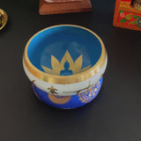 Tibetische goldene Buddha-Klangschale