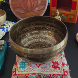 Handgravierte tibetische Klangschale 16-17,5 cm