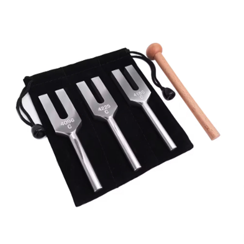 Set mit 3 Diapasonen – 4096 Hz – 4160 Hz und 4225 Hz – Tibetwelt