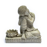 Statue, Kerze, Buddha, beruhigend und entspannend - Tibetwelt
