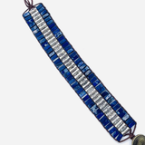 Wickelarmband aus Jaspis und Kristallen